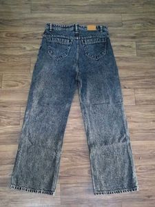 Vintage Acid Wash Wide Leg Jeans