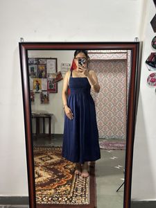 Navy Blue Midi Dress