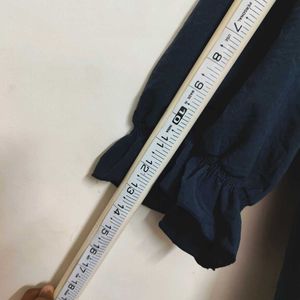 Elegant Navy Blue Female Top | Bust 38