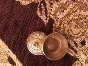Vintage Sindoor Box Made Of Brass