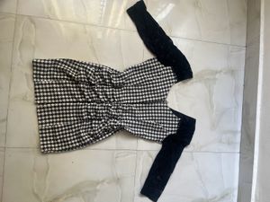 Houndstooth stretchable bodycon Mini Dress