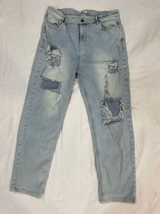 Ripped Light Wash Jeans