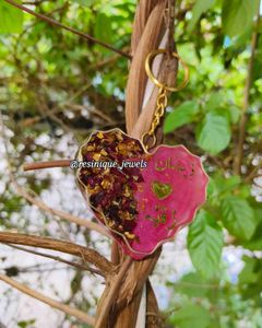 Custom Resin Heart Keychain