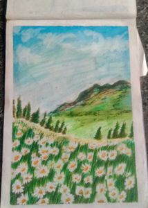 Oil Pastel Scenery