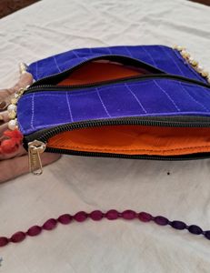 Handmade Emb Sling Bag For Girls