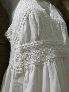 White Crochet Sundress