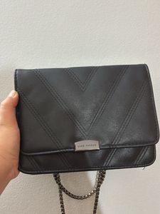 Lino perros Black leather satchel Bag