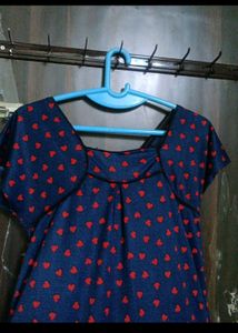 Soft Material Blue Night Wear New Design
