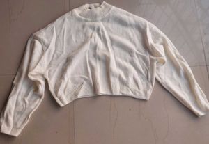 H &amp; M White jumper