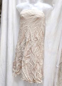 102310. Striped Strapless Dress