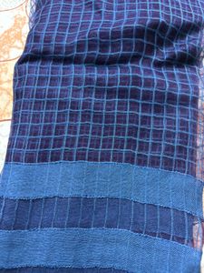 Blue Checked Dupatta – Lightweight &amp; Stylish