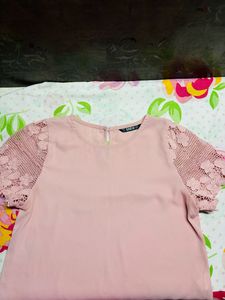 Pink Top With Beautiful Sleeves