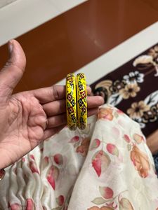 Floral Hand-Painted Bangles