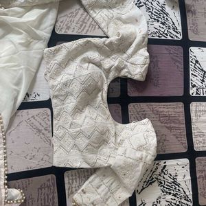 White Trending Lahenga Choli