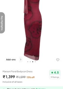 Floral Bodycon Dress 💌