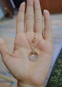 Original Swarovski Diamond Necklace And Earing Set.