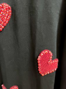 New Cute Heart Print Top