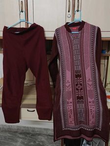 Elegant Maroon Kurta Set