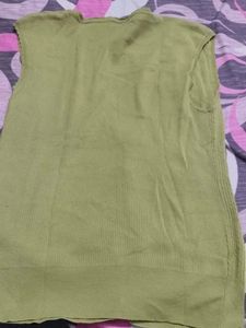 Olive Green Knit Top