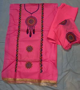 Unstitched Cotton Suit Material
