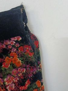 Indo Western Long Floral Print Skirt