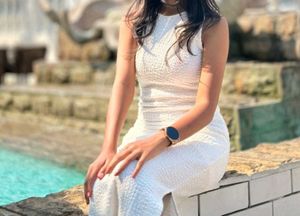 Elegant White Midi Bodycon Dress