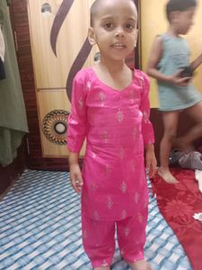 Rani Gulabi Printed Salwar Suit