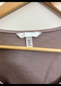 H&amp;M Ribbed Henley Top