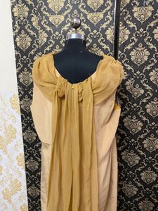 Beige Cowl Neck Maxi Dress