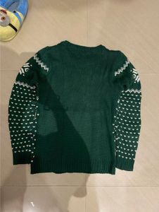 Green Reindeer Sweater