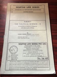 Political Science II - Law Book