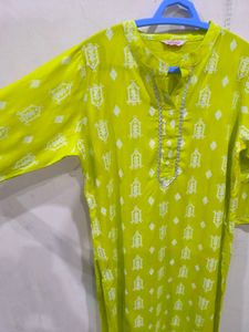 Lemon Green Kurti