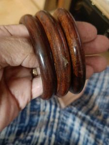 Wooden Bangles (Set of 3)