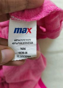 Max &#34;Be Happy&#34; Pink T-Shirt