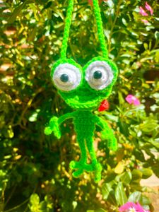 Crochet Frog Charm