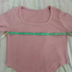 Pink Crop Top