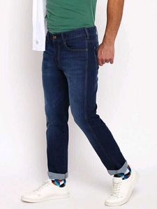 Wrangler Dark Wash Denim Jeans, 38 Size