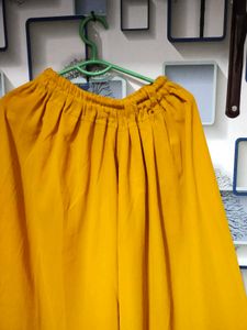 Mustard Floral Embroidered Dress