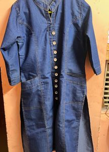 Denim Straight Kurti For Women
