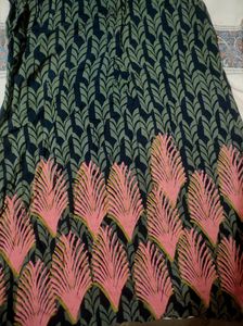 Navy Blue &amp; Green Kurta
