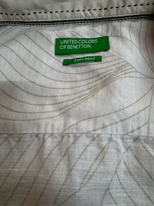 Ucb White Pure Linen T-Shirt