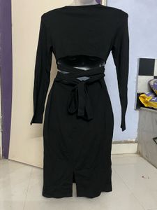 Pintrest Black Long Sleeve Dress