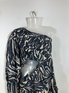 Navy Blue Printed Maxi Dress(Women’s)