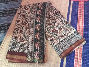 New Single Chanderi Cotton saree ,Running blouse