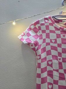 Checkered Heart Tee