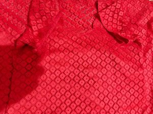 A Line Straight Kurti - Red