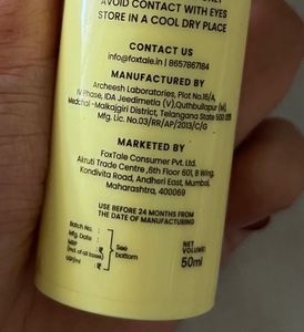 Foxtale Sunscreen SPF 70