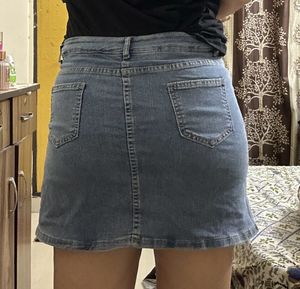Urbanic Denim Skirt with built-in Shorts
