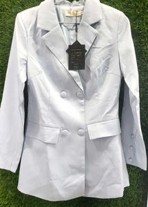 Light Blue Blazer &amp; Pants Set