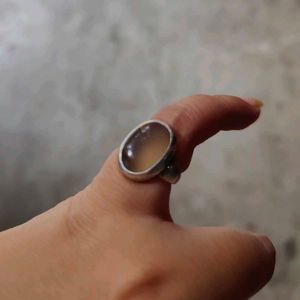 Moon Stone Silver Ring